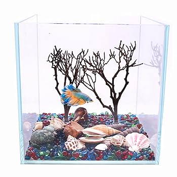 Amazon.co.jp: カラフルなガラス石、500gの水槽の砂利、水族館の